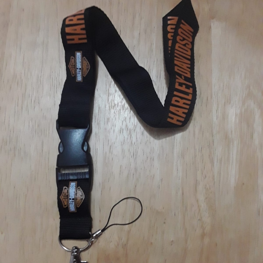 Harley-Davidson Orange One Size Lanyard with Clip